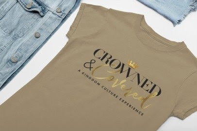 Crowned & Covered Signature Ladies Tee (SLATED)