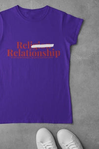 "Relationship Over Religion" Ladies Tee  (ROKU)